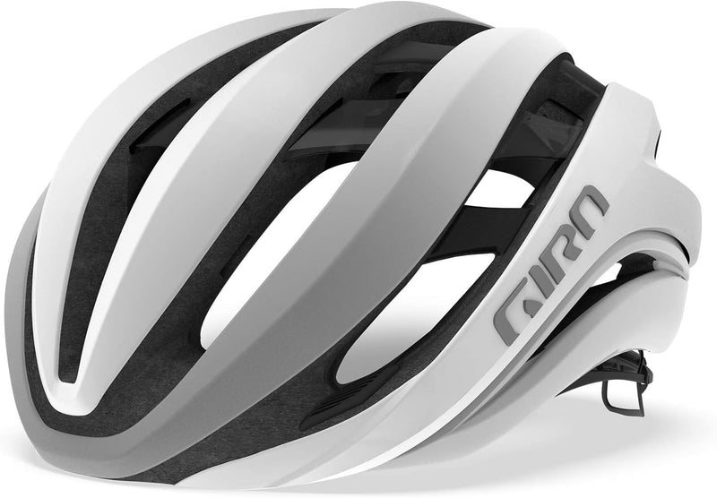 Giro Aether MIPS Strassenhelm Small/51-55 cm matte white/silver, Small/51-55 cm matte white/silver