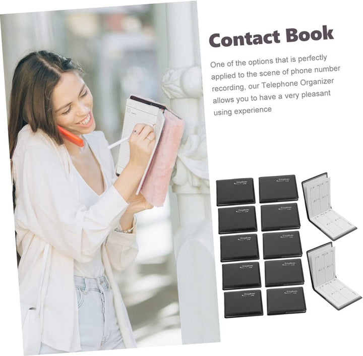 EXCEART 12 Stück Mini Telefonbuch Tragbarer Adress Organizer Kleines Adressbuch Für Geldbörse Tasche
