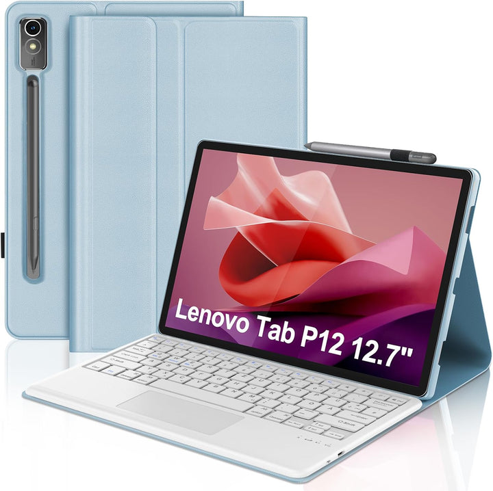 IVEOPPE Tastatur für Tab P12, Hülle mit Tastatur für P12 12.7" 2023, Magnetische Kabelloser Bluetoot