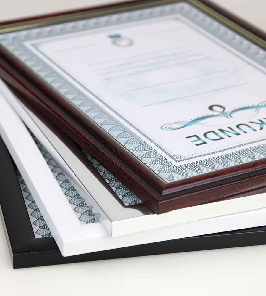 IDEAL TREND 2er 3er 5er 10er Pack Dokument Bilderrahmen 21x29,7 DIN A4 Urkunde Foto Rahmen: Farbe: 1
