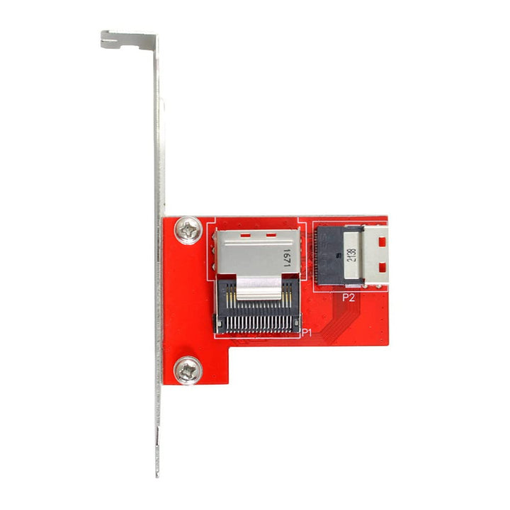 Xiwai PCI-Express 4.0 Slimline SAS SFF-8654 auf Mini SAS SFF-8087 PCBA Buchse Adapter mit Halterung