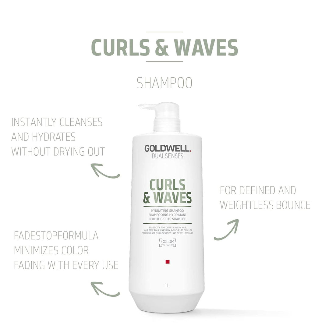 Goldwell Dualsenses Curly Twist Hydrating Shampoo, 1er Pack (1 x 1 l) x 1 l (1er Pack), x 1 l (1er P