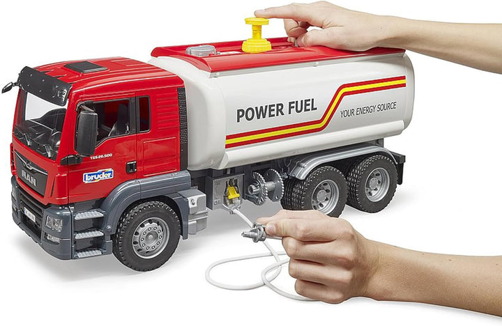 bruder 03775 - Man TGS Tankwagen - 1:16 LKW Lastwagen Transporter Fahrzeug Tankstelle Spielzeug
