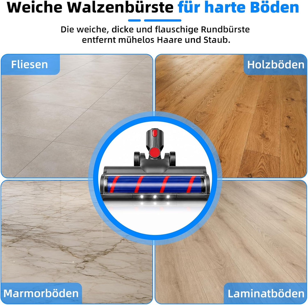 Motorisierte Bürste für Dyson V7 / V8 / V10 / V11 / V15 Staubsauger, Bodenbürste Zubehör Ersatzteil