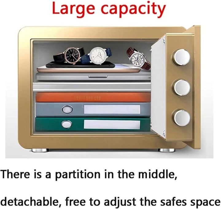SURTA Tresor, Hochsicherheits-Safe aus Legiertem Stahl, Mechanisches Zahlenschloss, Feuer- und Wasse