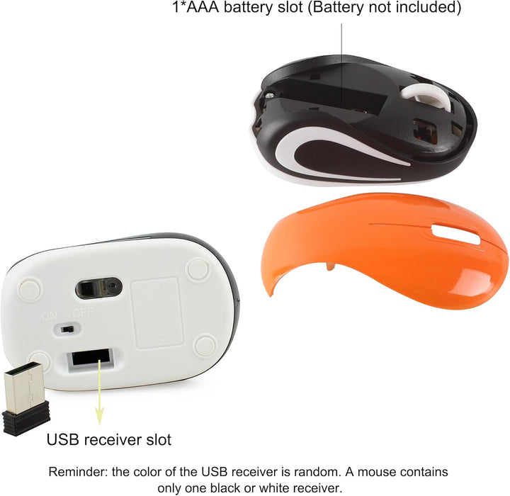 Kabellose Maus Niedliche Mini-Computermaus Kleine Grösse Tasche Tragbare Kompakte Reise USB Optische