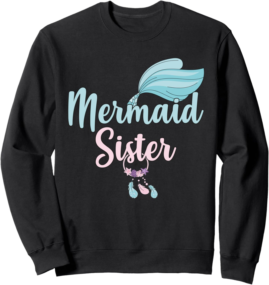 Lustige Meerjungfrau-Schwester-Party Sweatshirt