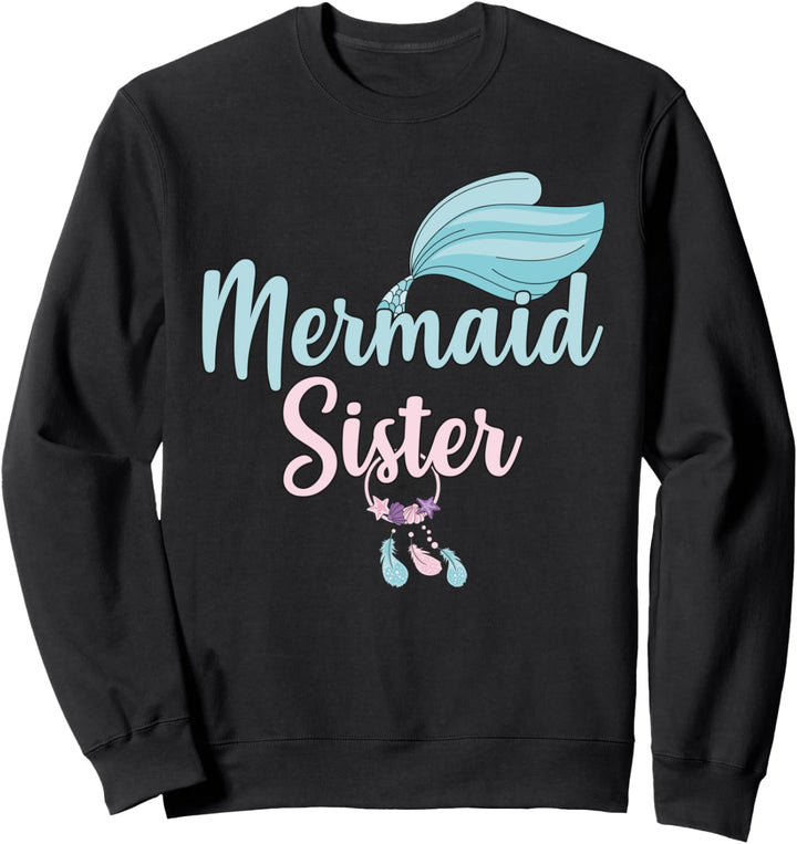 Lustige Meerjungfrau-Schwester-Party Sweatshirt