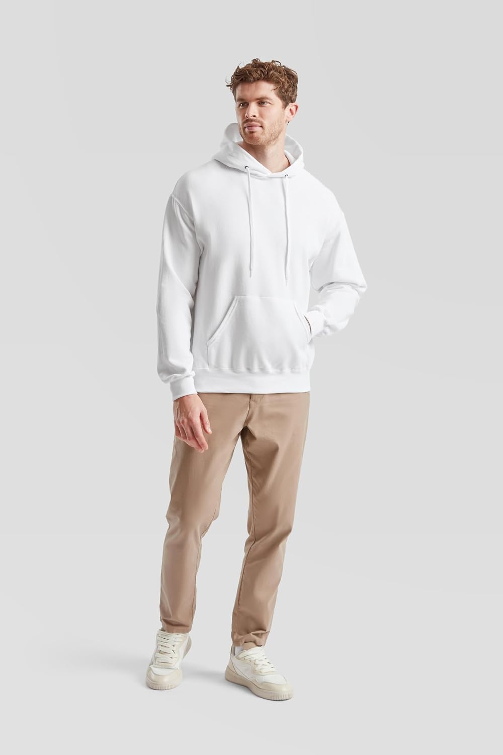 Fruit of The Loom Herren Ss106m Kapuzenpullover L Weiss, L Weiss