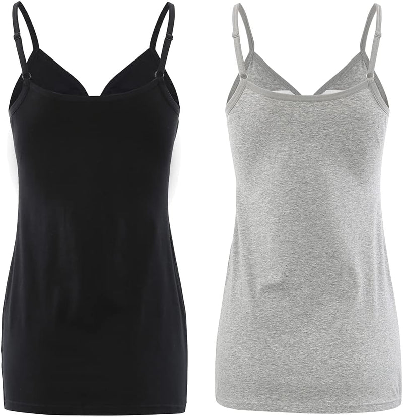 COLOMI Still-Tanktops für Mutterschaft Unterhemden für Schwangere BH zum Stillen Basic Camisole M Bl
