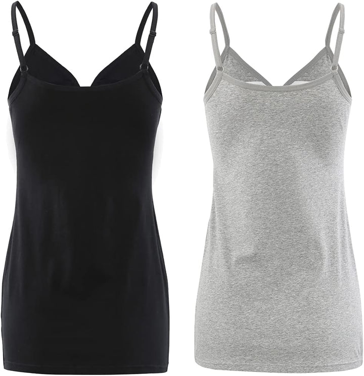COLOMI Still-Tanktops für Mutterschaft Unterhemden für Schwangere BH zum Stillen Basic Camisole M Bl