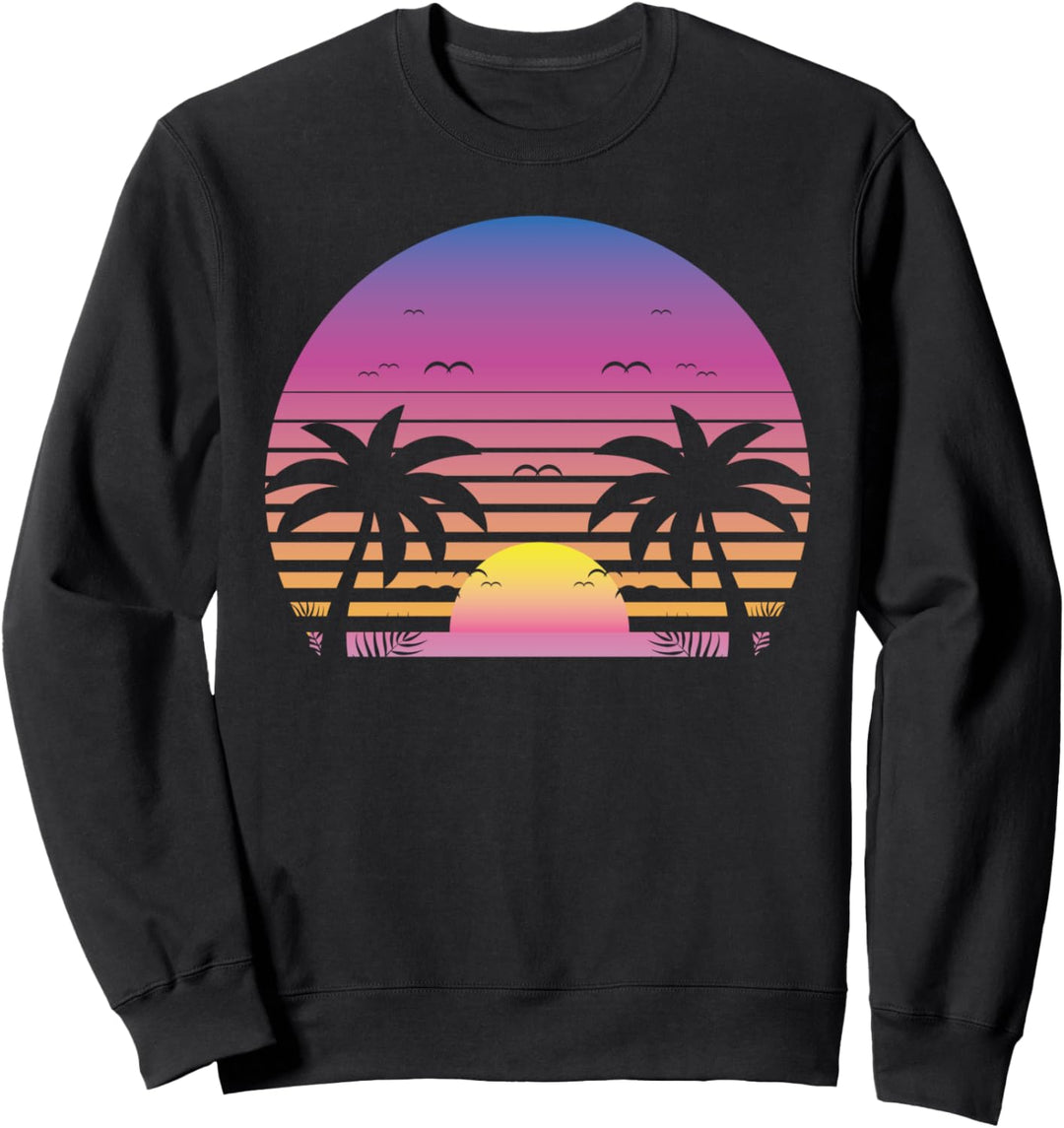 Vaporwave Aesthetic Synthwave 1980er Retro Kunst Vaporwave Sweatshirt