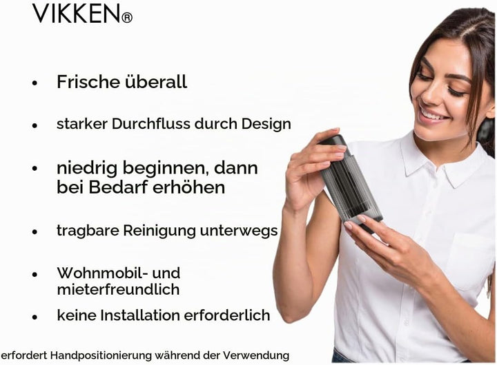 VIKKEN Go+ Max Hochdruck-Bidet, USB-Typ-C, mobil, elektrisch, wiederaufladbar, tragbar, Reise-Bidet,