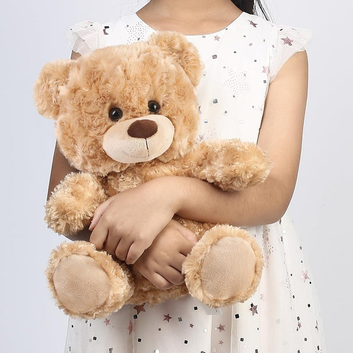 LotFancy Teddybär Kuscheltier 20cm, Süsses Stofftier Teddy, Klein, Braun | Plüschtier Teddy Bär, Bra