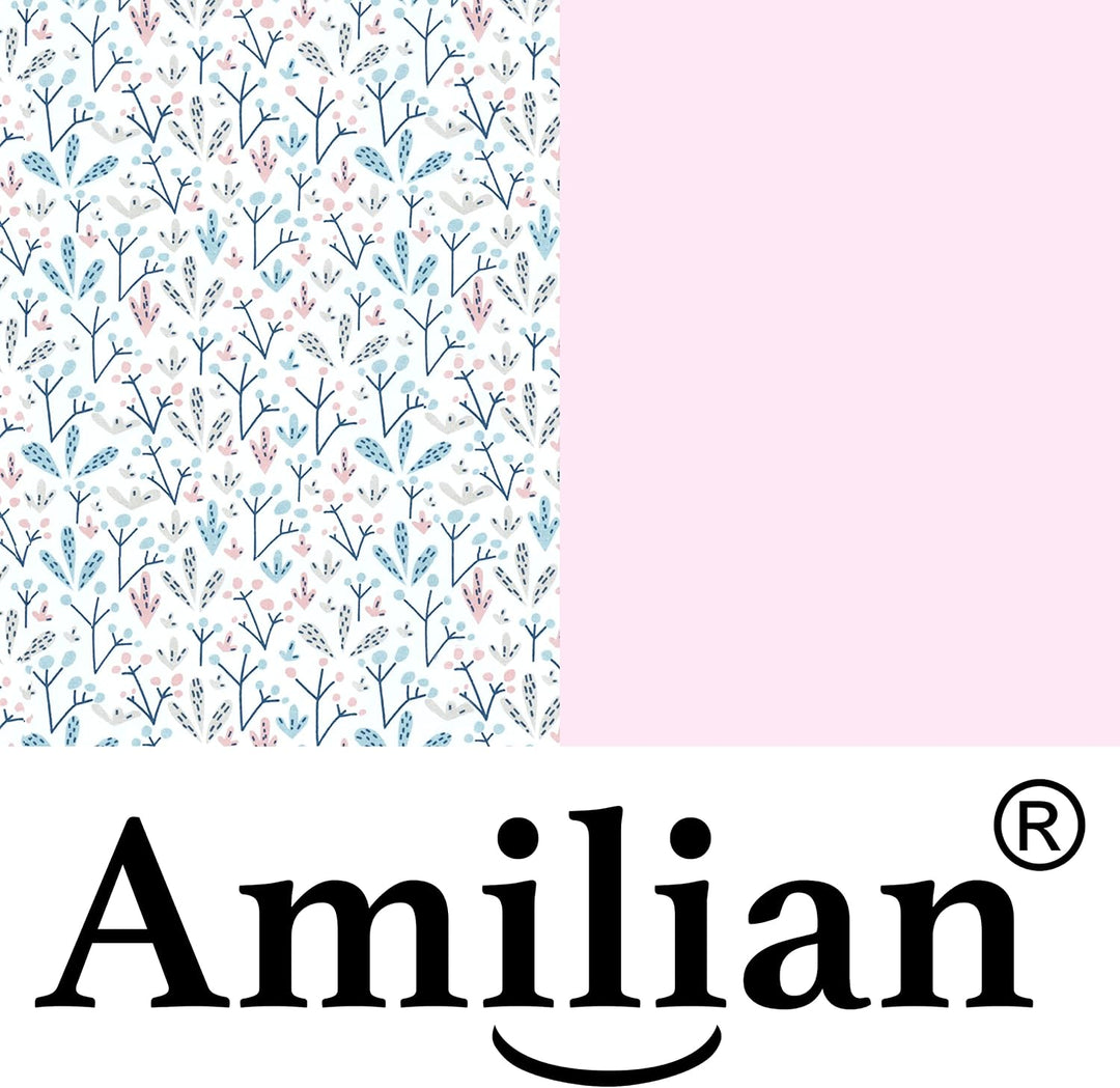 Amilian Kinderbettwäsche Kinder Bettwäsche Babybettwäsche für Baby Bettbezug 100 x 135 cm, Kopfkisse