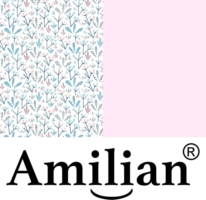 Amilian Kinderbettwäsche Kinder Bettwäsche Babybettwäsche für Baby Bettbezug 100 x 135 cm, Kopfkisse