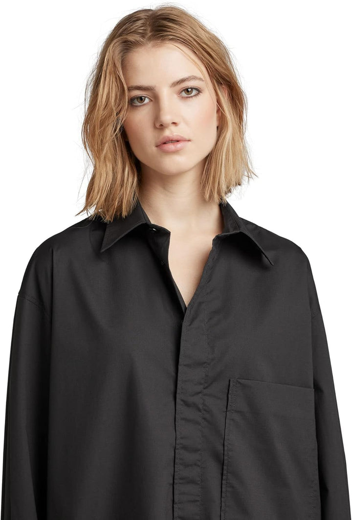 G-Star Damen Oversized Boyfriend Shirt S Schwarz (Dk Black D22492-d308-6484), S Schwarz (Dk Black D2