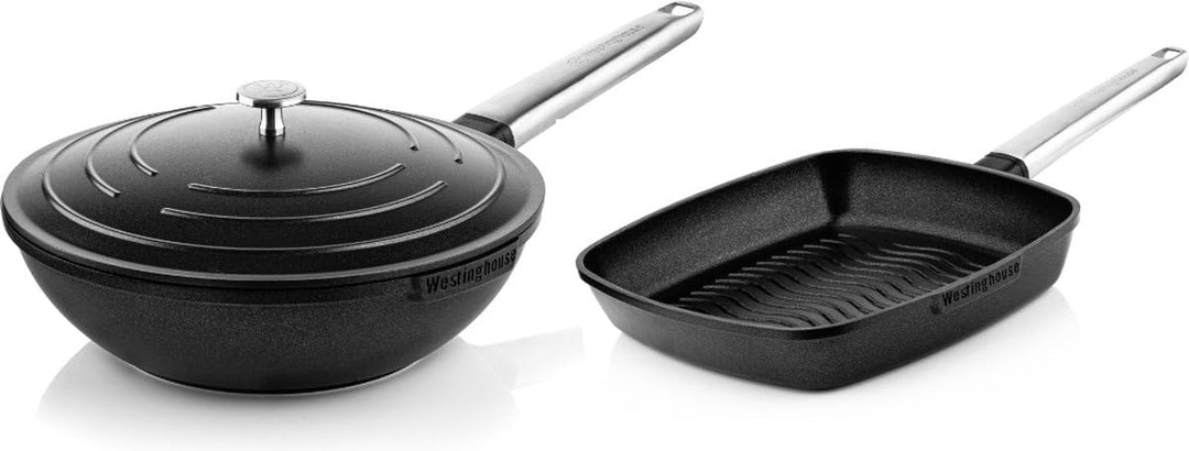 Westinghouse Wokpfanne Performance Blissful Black - ø 28 cm - Standard Antihaftbeschichtung Schwarz,