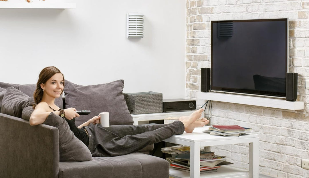 EMOS Antennenkabel 100m weiss, Koaxialkabel für SAT, TV und CCTV, Typ CB50F, doppelt geschirmtes Fer