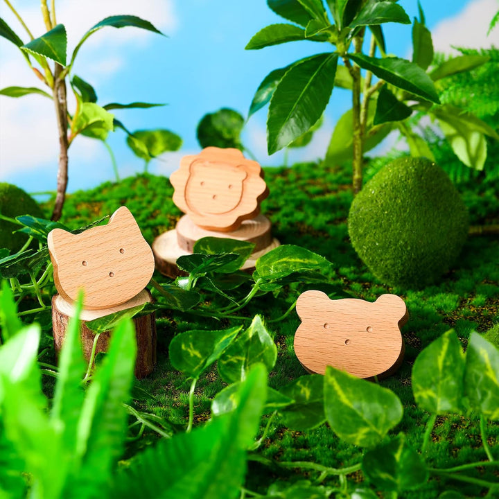 Holz-Tier-Schrankknöpfe, dekorative Holz-Kommodenknöpfe mit Schrauben, Kommode, Zuggriffe, Holz, Mar