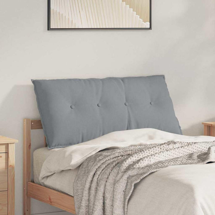 vidaXL Rückenkissen Hellgrau 100 x 19 x 50 cm Stoff, Wohnzimmer, rechteckig, modern, abnehmbare Bezü