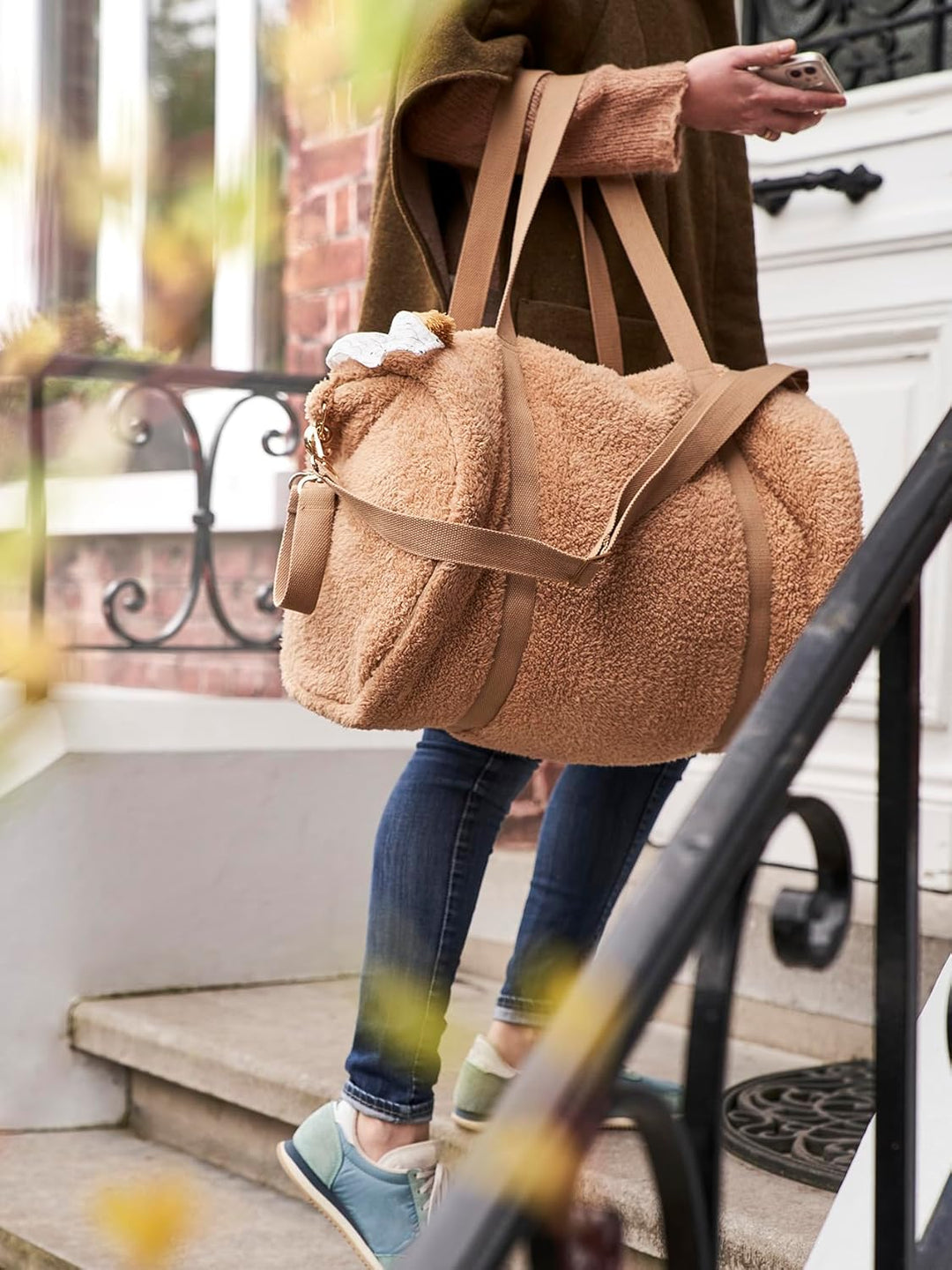 Vertbaudet VERTBAUDETWickeltasche,Baby Roll aus Plüsch Einheitsgrösse Beige, Einheitsgrösse Beige