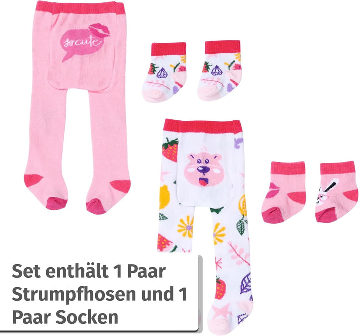 Baby Born Strumpfhose und Socken im Set für 43 cm Puppen, Set Nicht frei wählbar 836064 Zapf Creatio