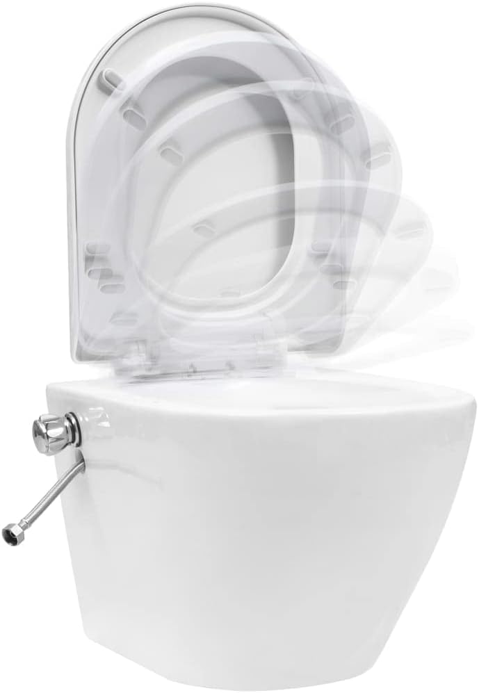 Wand-WC ohne Spülrand mit Einbau-Spülkasten Bidet-Funktion Softclose Spülrandlos Vorwandelement Häng
