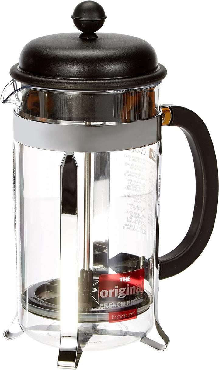 Bodum 1918-01SA-10 CAFFETTIERA Kaffeebereiter 8 Tassen 1 L Kunststoff, Schwarz 1,0 l