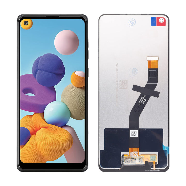 SwarKing LCD Display kompatibel mit Samsung Galaxy A21 Touch Screen Digitizer (Schwarz ohne Rahmen)