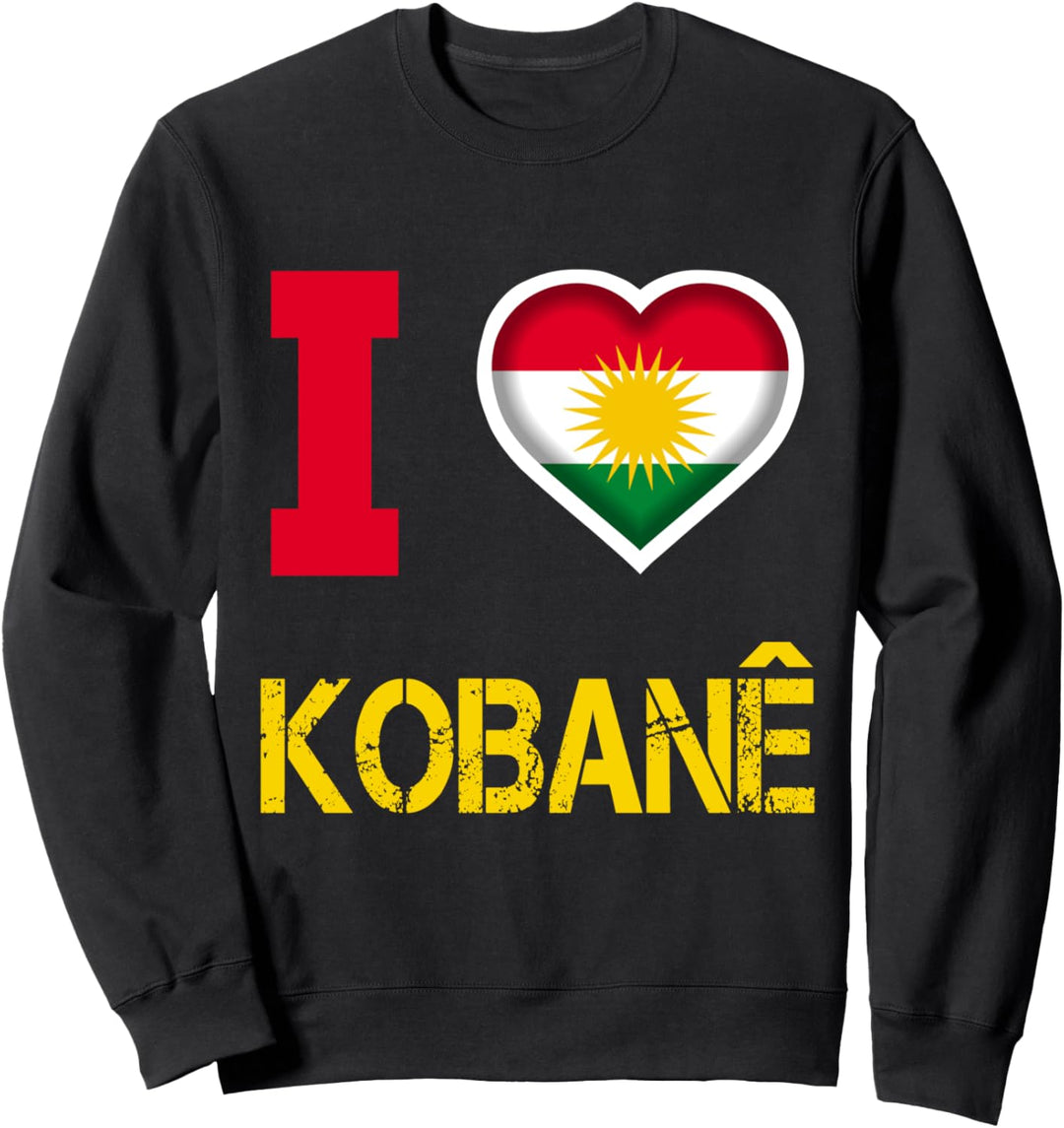 Kobani, Kobane, Kurdisch, Kurd-Symbol, Kurdistan-Flagge. Sweatshirt
