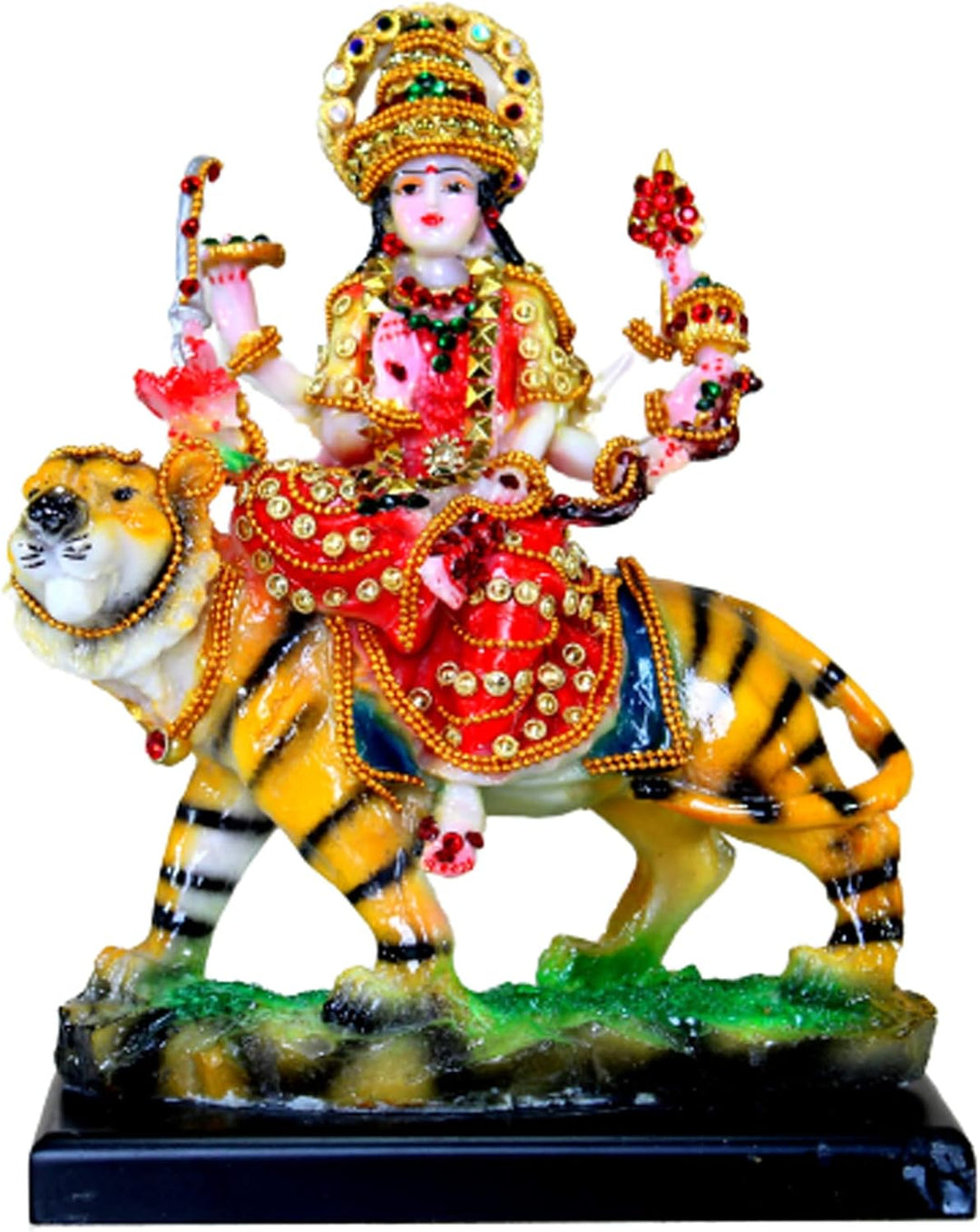 Esplanade Maa Durga MATA Rani Idol Statue Murti Moorti für Zuhause Mandir (6,5 x 8 Zoll)… 8 Inches,