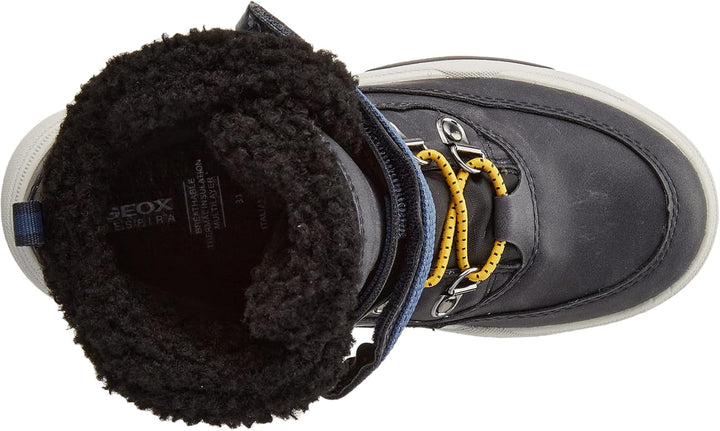 Geox Jungen J Bunshee Pg Boy B A Ankle Boot 28 EU Navy Black, 28 EU Navy Black