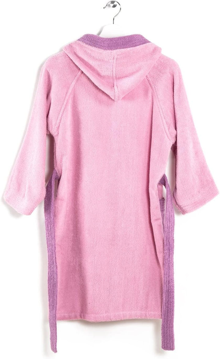 Caleffi Bademantel für Kinder, 100% reine Baumwolle mit 400 g/m², aus doppelt verzwirntem Garn 12-14