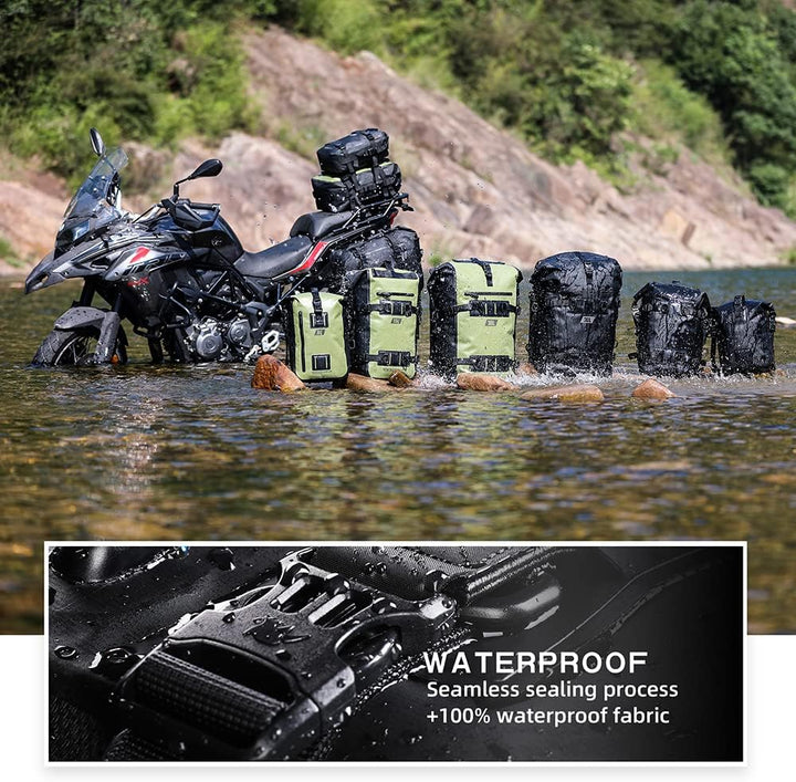 Rhinowalk Multifunktionale Motorradtasche Hecktasche Motorradgepäck 30L Motorradkoffer Satteltaschen