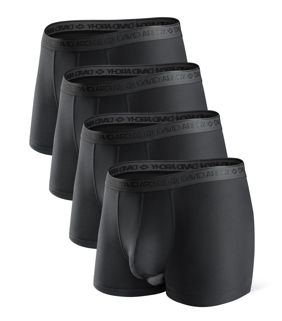 DAVID ARCHY Boxershorts Herren Modal mit Eingriff Separat Beutel Microfaser Multipack Unterhosen Fun