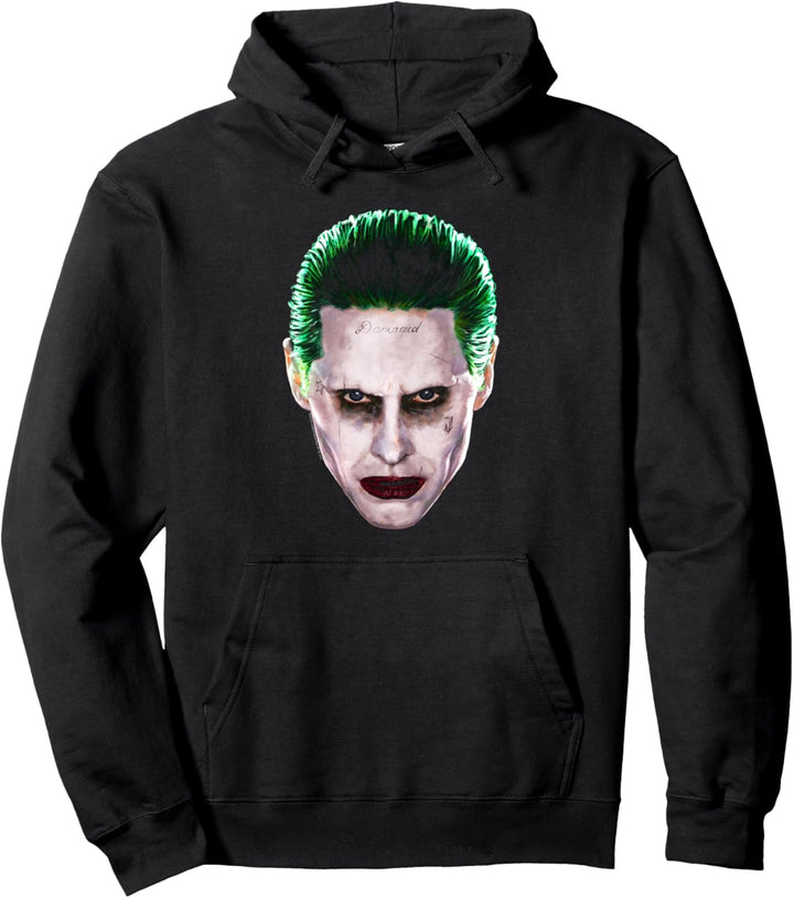 Suicide Squad Joker Head Pullover Hoodie