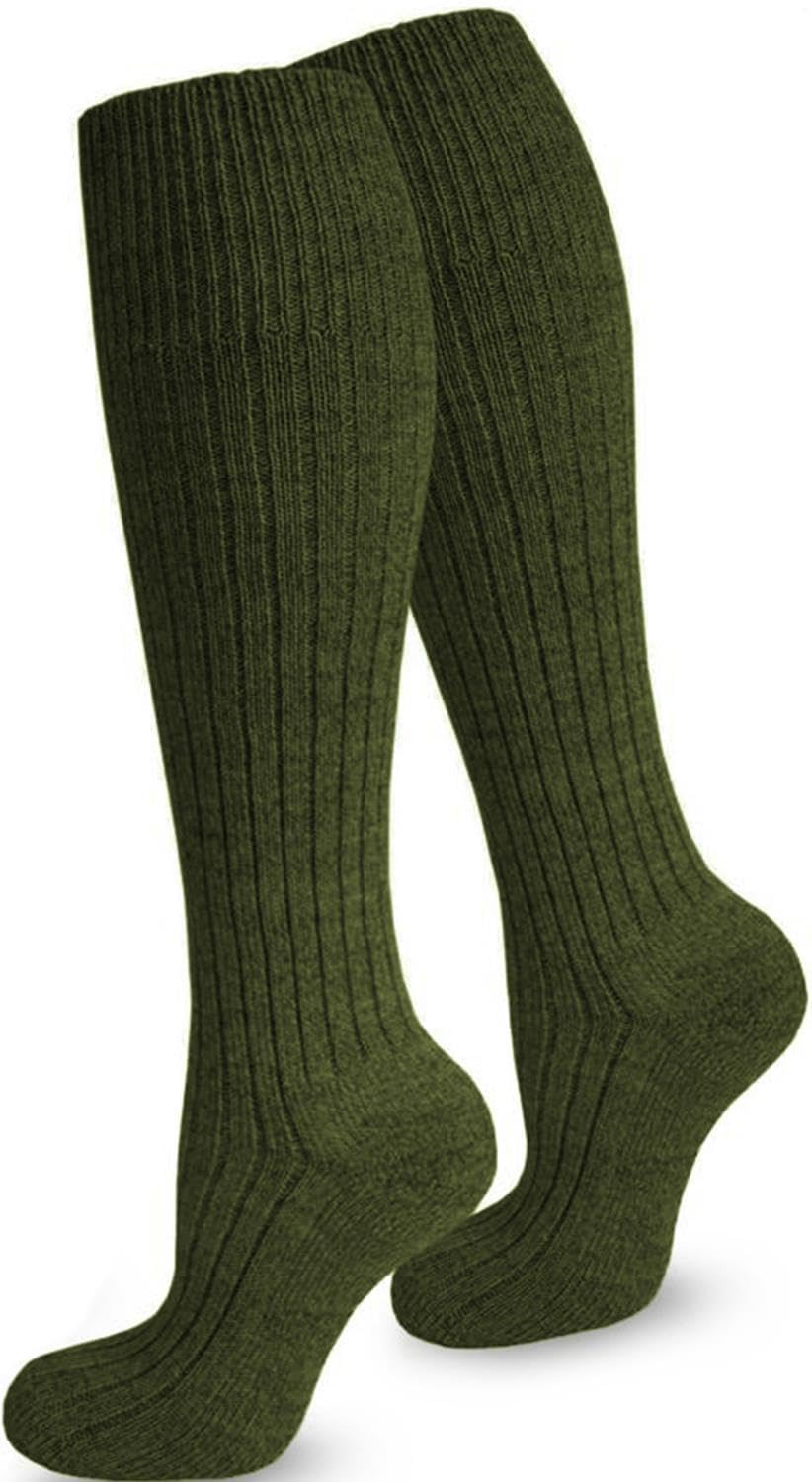 Polar Husky® 6 Paar Herren Übergrösse Kniestrümpfe (Arbeitsstrümpfe) mit Frottee Sohle 39-42 Grün, 3