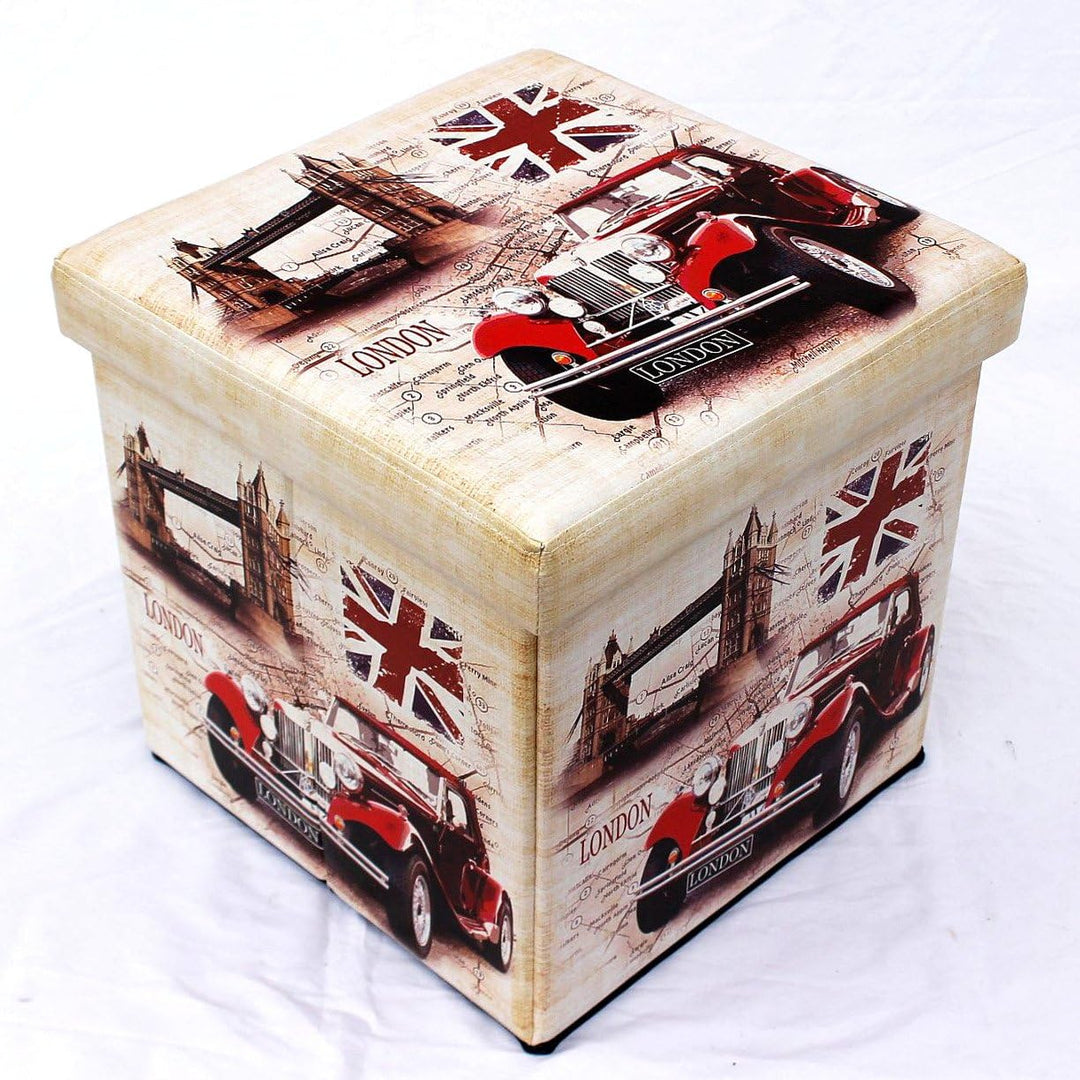 DanDiBo Hocker aus Kunstleder Sitzhocker 2219 Aufbewahrungsbox 40 cm Sitzwürfel Truhe KOR