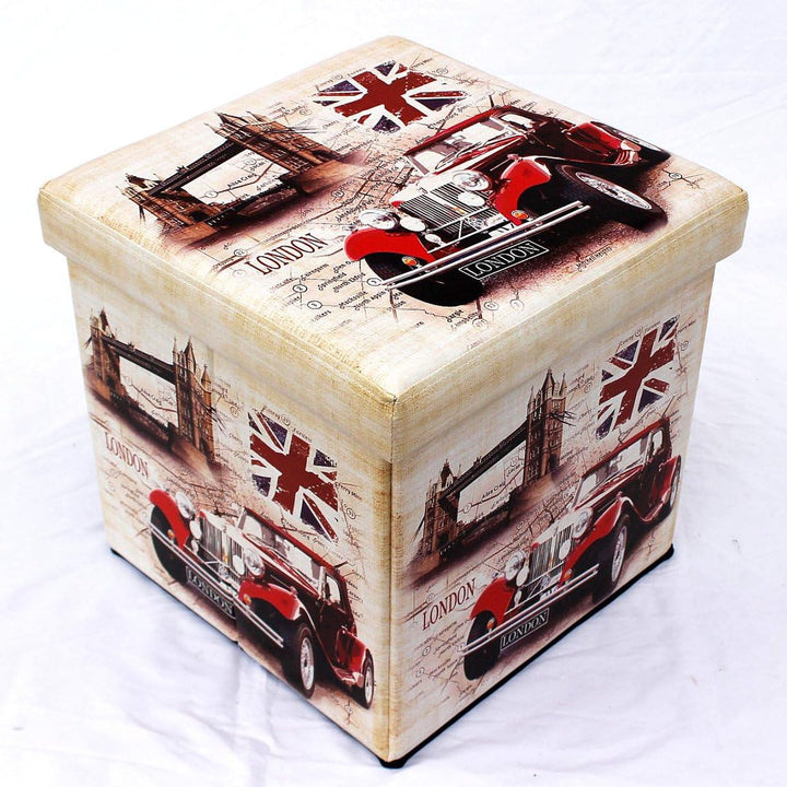 DanDiBo Hocker aus Kunstleder Sitzhocker 2219 Aufbewahrungsbox 40 cm Sitzwürfel Truhe KOR