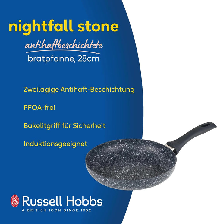 Russell Hobbs RH00842EU7 Antihaftbeschichtete Bratpfanne – 28 cm Kochtopf, Aluminium Induktionspfann