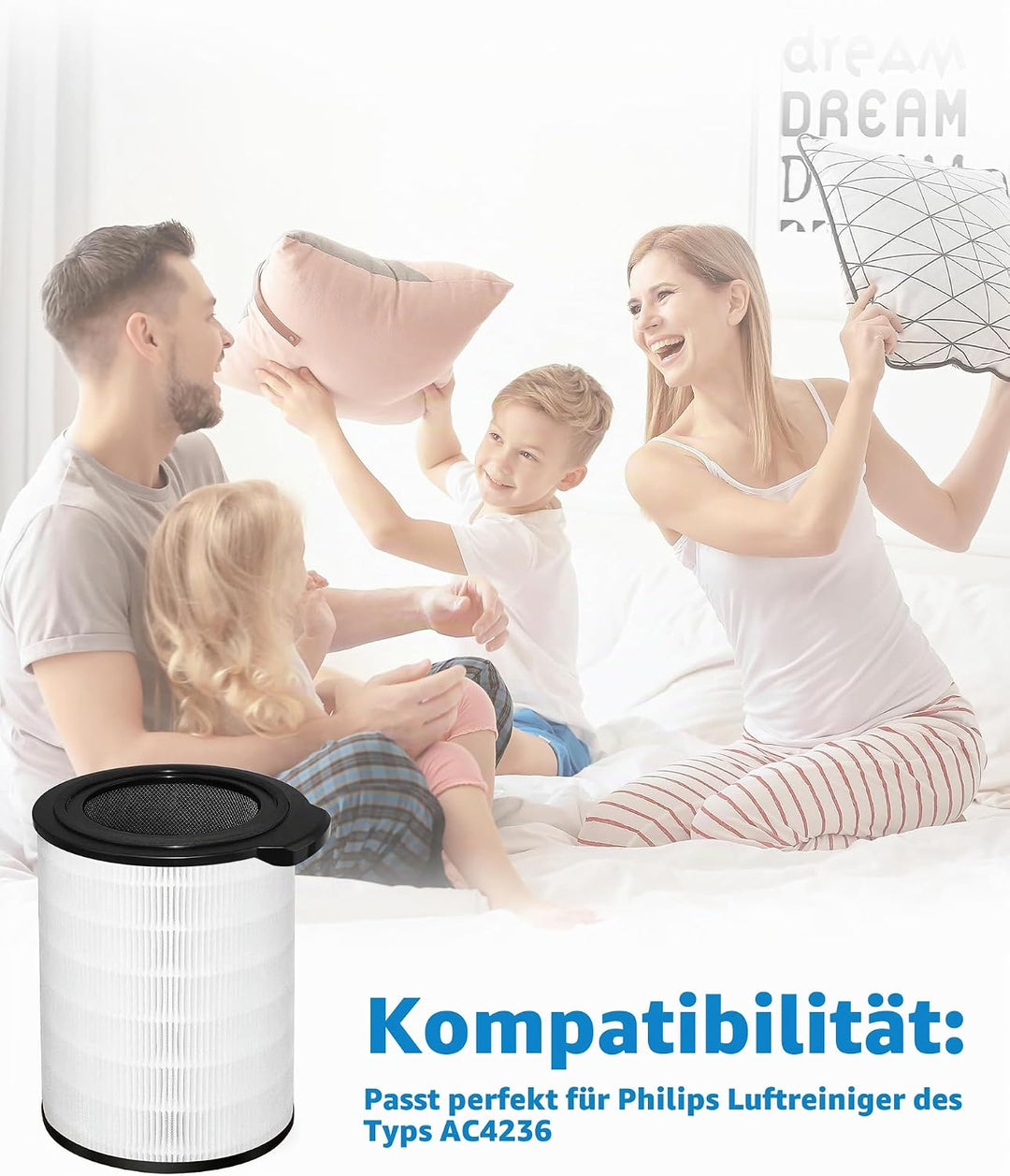 Facecool FY4440/30 Luftreiniger Filter Kompatibel mit Philips AC4236/10, Ersatzfilter kompatibel mit