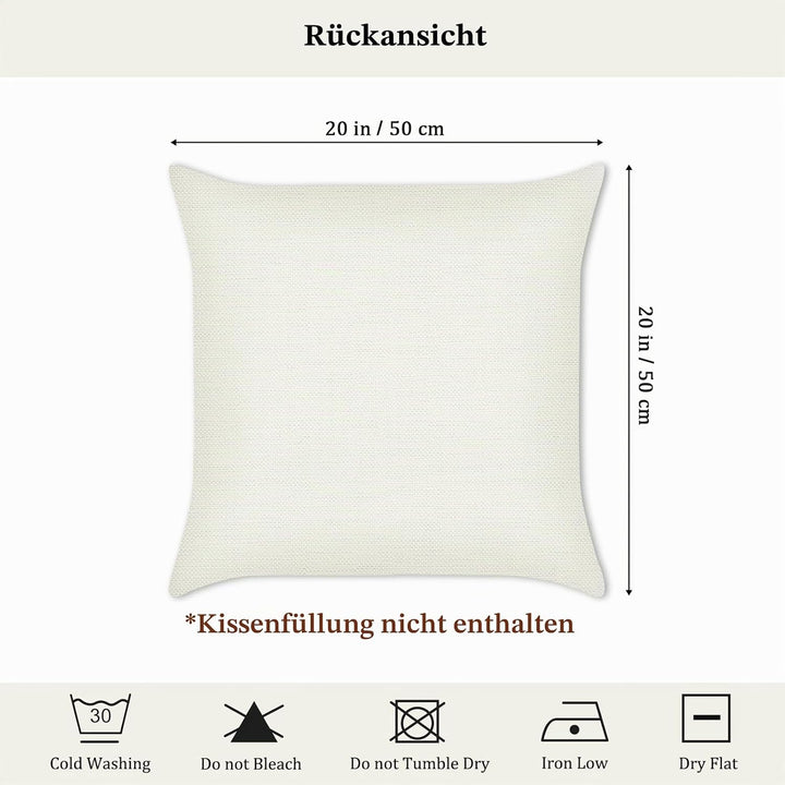 Bonhause 4er Set Kissenbezüge Afrikanische Tier Leopard 50 x 50 cm Doppelseitig Giraffe Zebra Polyes