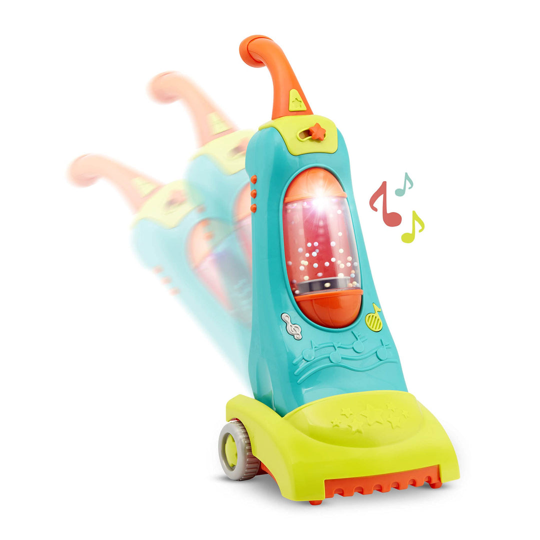 Battat BT2741C1Z Kinder Staubsauger mit Musik, Lichtern und realistischen Geräuschen, Haushaltsspiel