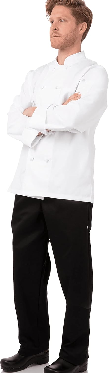Chef Works bordeaux Basic Chef Coat, weiss, PKWC-WHT-4XL, 4XL