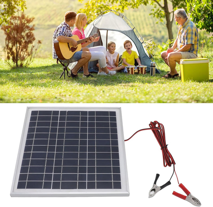 50 W 18 V Solarpanel, Monokristallines Silizium-Solarpanel-Ladegerät für Auto, Boot, Marine, Wohnmob