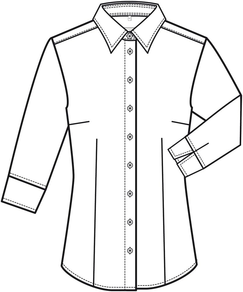 GREIFF Damen Bluse mit Kentkragen | Stretch | 3/4 Arm | Easy-Care 32 Bleu, 32 Bleu