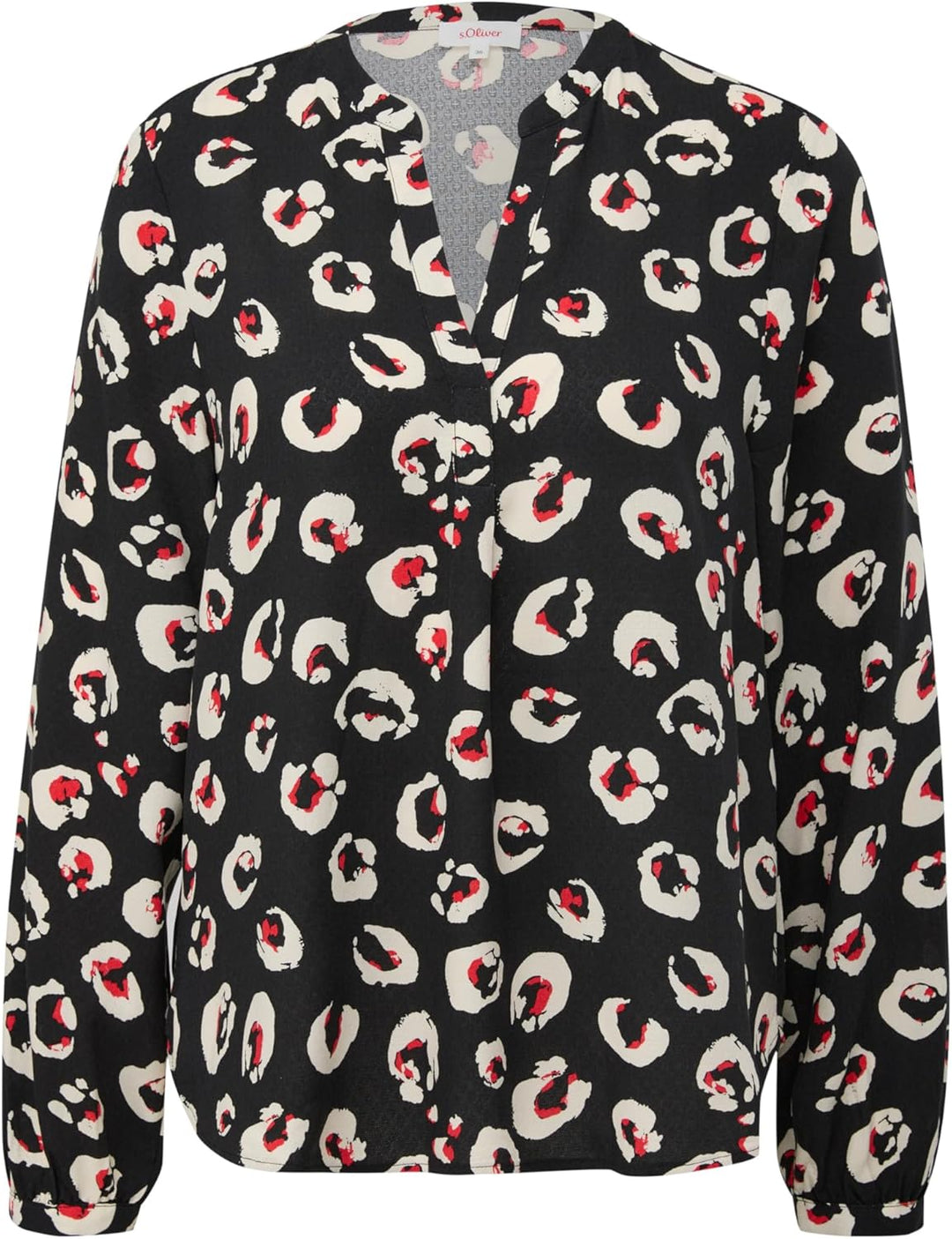 s.Oliver Viskosebluse mit Dobby-Struktur 36 99a1_schwarz, 36 99a1_schwarz