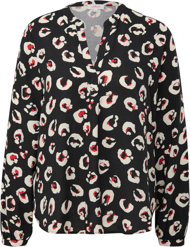 s.Oliver Viskosebluse mit Dobby-Struktur 36 99a1_schwarz, 36 99a1_schwarz