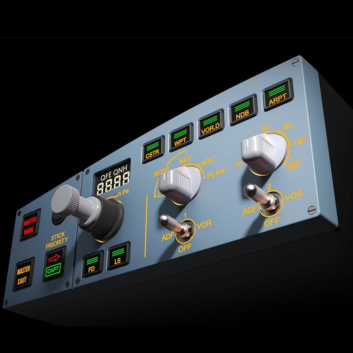 WINGFLEXSIM A320EFIS Elektronisches Fluginstrument System Flugsimulator mit Dual-Color LCD Warnpanel